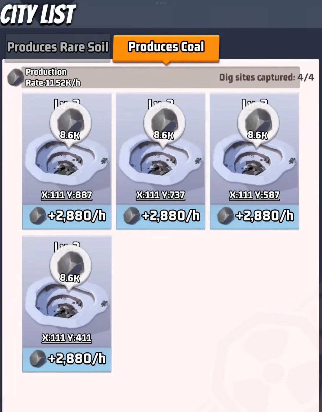 How to claim daily passive coal generated by captured Dig Sites in the Last War Survival alliance menu.