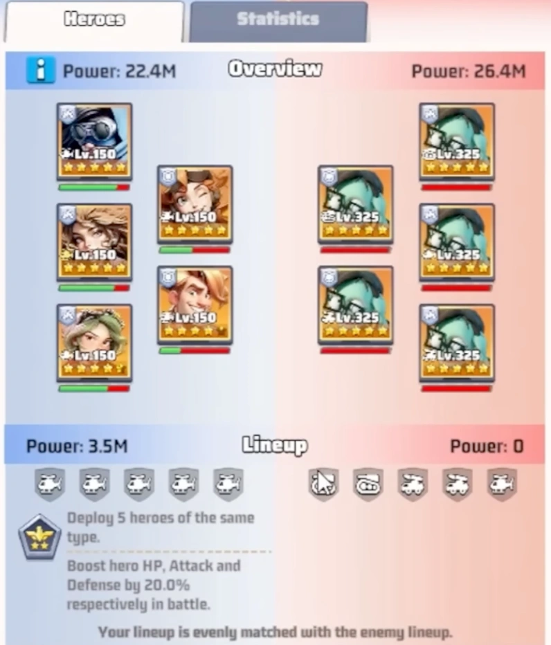 Giant Glacieradon boss troop lineup consisting of Tanks, Missiles, and Aircraft in Last War Survival.