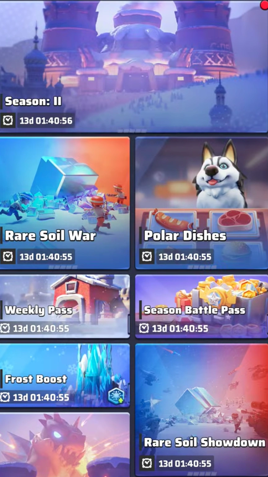 Roadmap screen of Last War Survival Season 2 Polar Storm entering Week 6