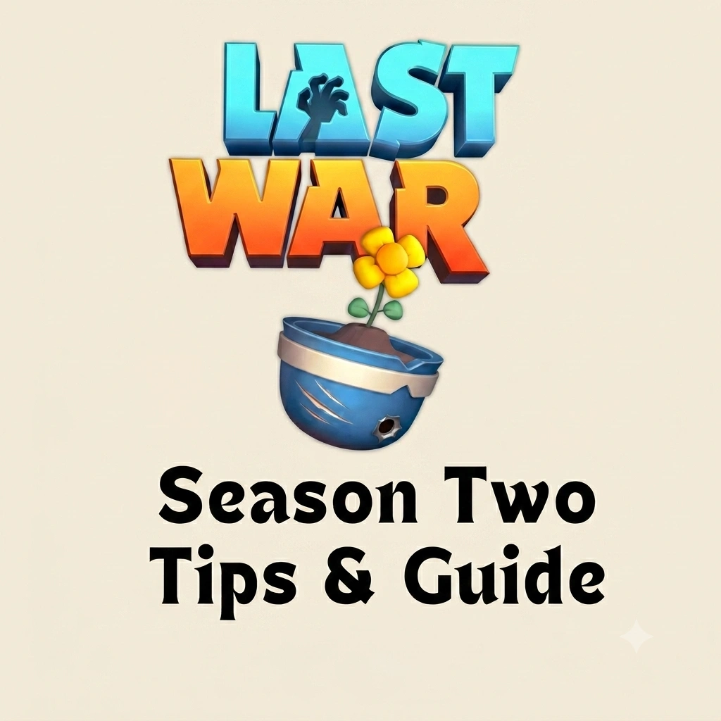 Last War Survival Season 2 guide cover showing the core goal of collecting Rare Soil and influence points