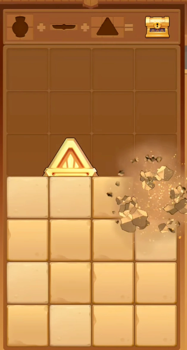 Desert Treasure mini-game grid in Last War Survival showing how to use Archaeologist Hammers.