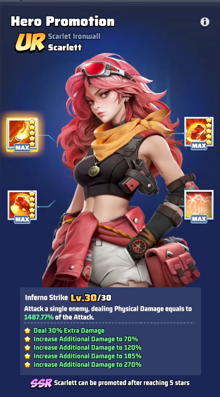UR Hero Promotion for Scarlett and Hero Swap strategy to maximize VS event points in Last War Survival.